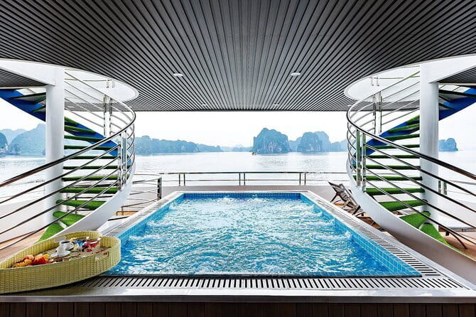 Halong Bay Day Tour Luxury Cruise With Jacuzzi and Buffet Lunch - Sung Sot Cave, one of Halong Bay’s big stops