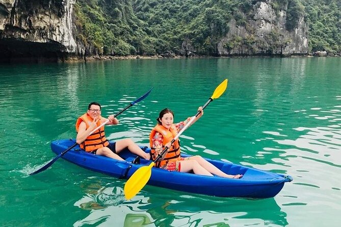 Halong Bay Full-Day with 6 Hour Cruise Kayaking, Swimming, Lunch - What the boat day feels like