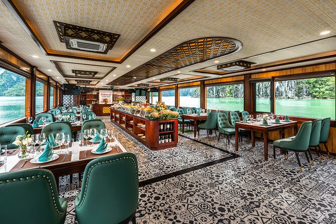 Halong bay Luxur Cruise Day trip: Buffet lunch & Limousine bus - Buffet lunch and the five-hour cruise