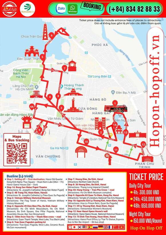 Hanoi: Centuries of Highlights in 1 Hour by Open-Top Bus - Starting at Dong Kinh Nghia Thuc Square