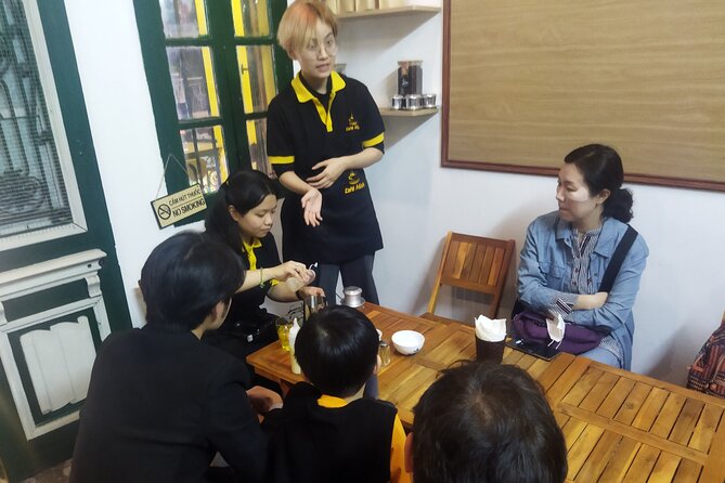 Hanoi Egg Coffee Class and Street Food Walking Tour - What is included for $36