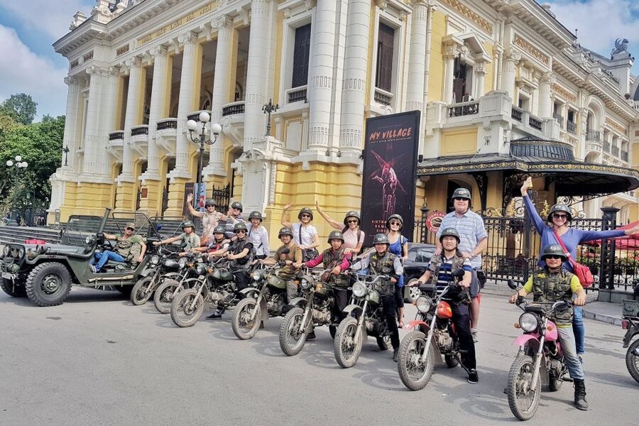 Hanoi Food, Culture, Sightseeing & Fun By Vintage Motorbike - Train Street and the timing of the passing train