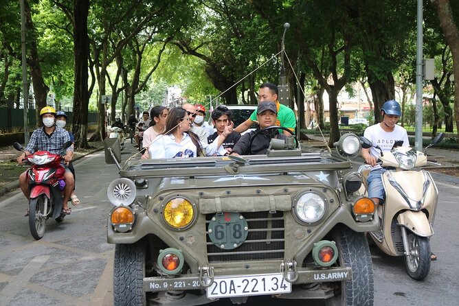 Hanoi Jeep City Tour combine Countryside Train Street, Hidden Gem - Long Bien Bridge and Hanoi’s major sights