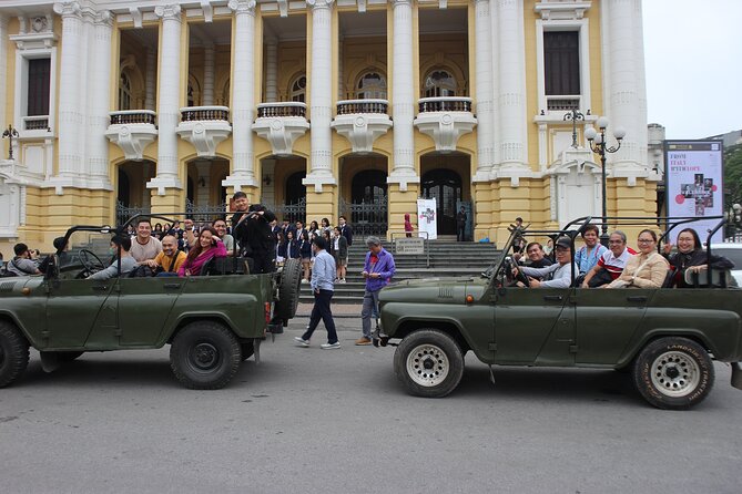 Hanoi Jeep Food Tours Led By Women - Passing the Ho Chi Minh Mausoleum at night