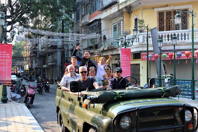 Hanoi Jeep Food Tours Led By Women - West Lake and the evening view
