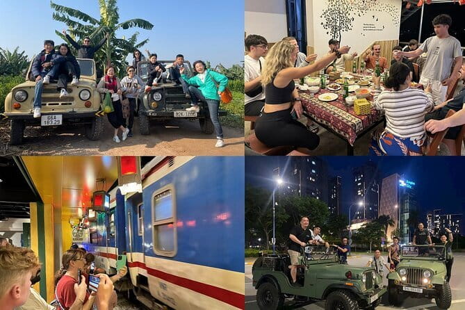 Hanoi Jeep Night Street Foodie Tour, Train Street and Egg Coffee - Ngu Xa and the unusual side of pho