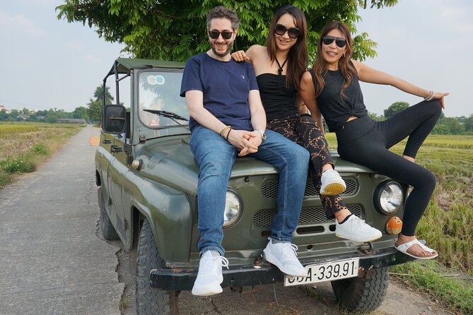 Hanoi Jeep Tours Led By Women: Hanoi Countryside By Legend Jeep - Along the farming roads of Red River Island