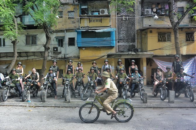 Hanoi Motorbike Tour: Food, Culture and Fun by Vintage Motorbike - Long Bien Bridge and the Red River view