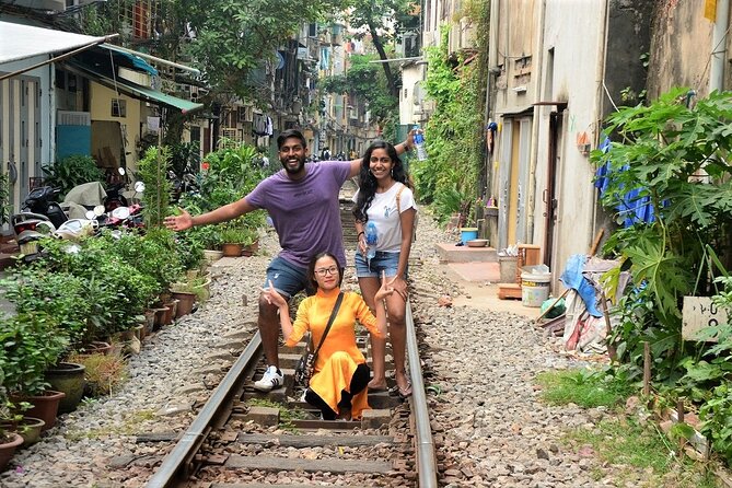 Hanoi Motorbike Tours Led By Women: Hanoi City Insight Motorbike Tours - Huu Tiep Lake and the downed B-52