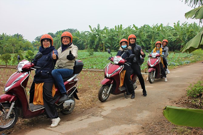 Hanoi Motorbike Tours Led By Women: Hanoi Outskirts & Rural Life - Leaving the main roads for Dong Anh rice fields