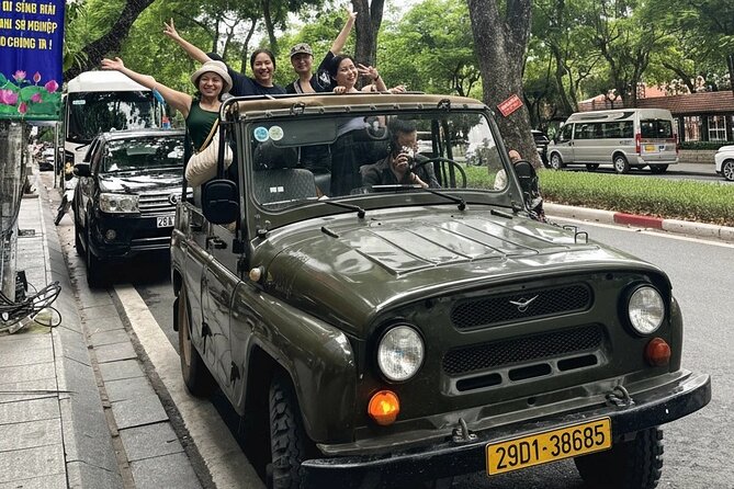 Hanoi Offbeat Jeep Tours - Tao Sach Pagoda by the water