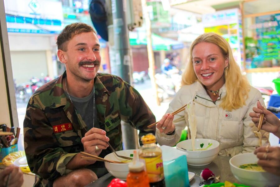 Hanoi: Small-Group Street Food Walking Tour - Dessert brings sticky rice, coconut, and mango