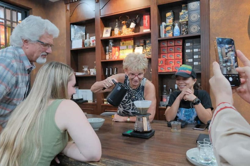 Hanoi Ultimate Coffee Workshop: Make, Learn & Taste - Beans, roasting and the equipment on the table
