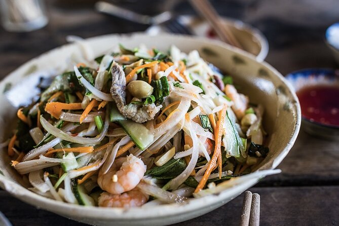 Hanoi Vegan Street Food Tour and Train Street - Mien Tron Chay in the Old Quarter