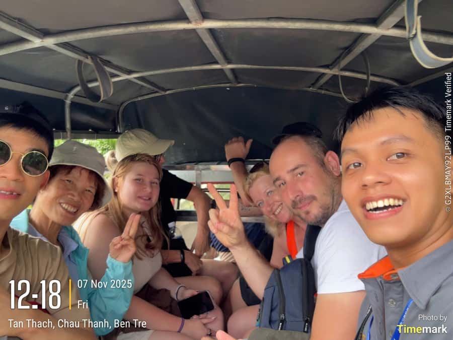 HCM: Authentic Mekong Delta - Boat, TukTuk, Khot Cake Making - Guides make the packed schedule work