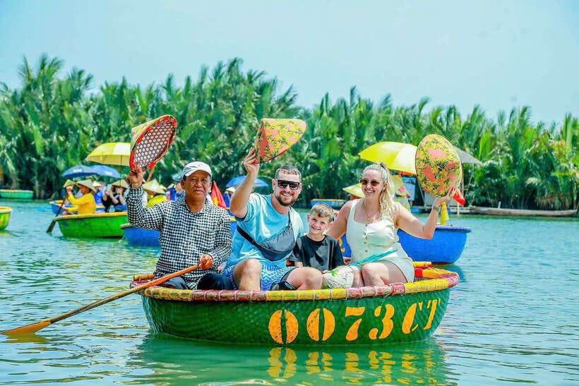 Hoi An: Basket Boat Ride in the BẢY MẪU Coconut Forest - Entering the Forest by Round Basket Boat