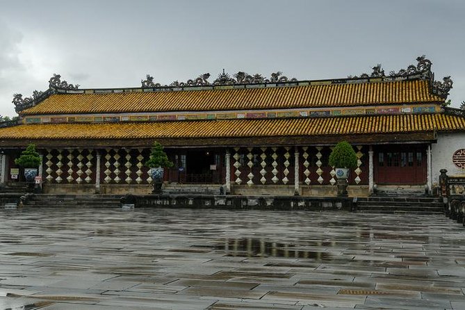 Hue City and The Citadel via Hai Van Pass Daily Small Group Tour - Thien Mu Pagoda beside the Perfume River