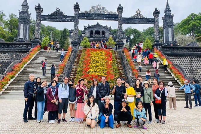 Hue Imperial City Daily Ingroup Tour via Hai Van Pass - Thien Mu Pagoda beside the Perfume River