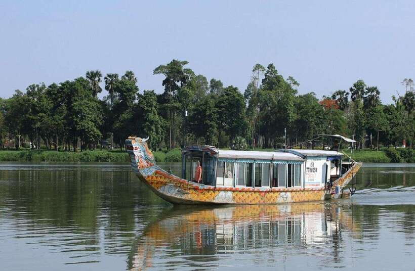 Hue: Private Dragon Boat, Pagoda, and Royal Tomb Tour - The Perfume River ride begins the day gently