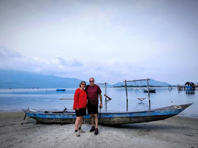 Hue: Private Transfer to/from Hoi An via Sightseeing Stops - Lang Co Bay and beach, scenery with a weather warning