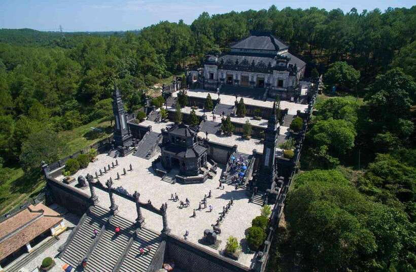 Hue Royal Tombs Tour: Visit Best Pagodas & Mausoleums - Gia Long Tomb, a larger complex with fewer easy shortcuts