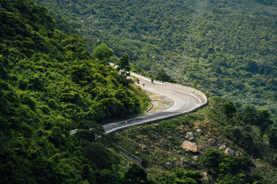 Hue to Hoi An by bus: Hai Van Pass, Lang Co, Marble mountain - An 8 a.m. pickup from central Hue