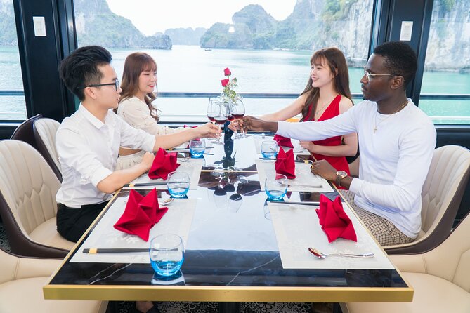 La Casta Cruise - Luxury Day Tour in Halong Bay (Expressway- Limousine) - Kayaking, bamboo boating, and open water