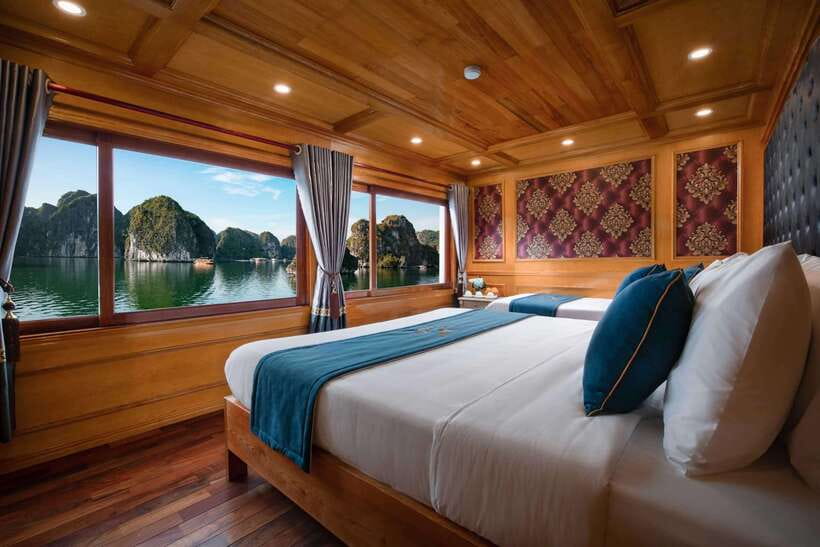 Lan Ha Bay: 2-Day Cruise with Meals, Activities and Pickup - Sunset, cooking, and the first night aboard
