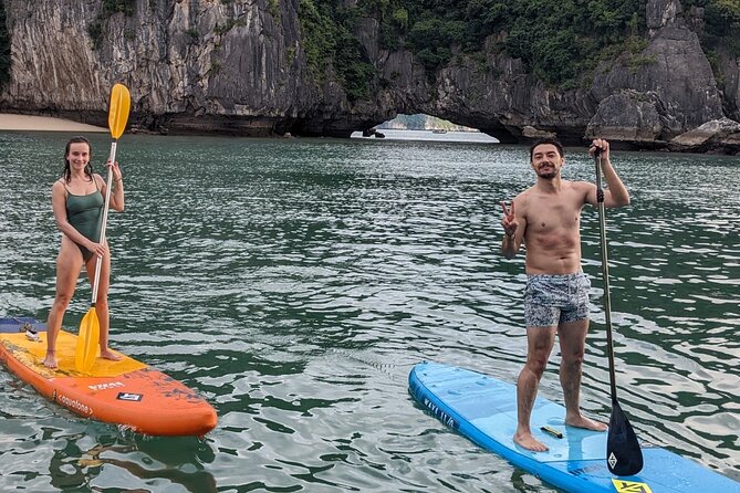 Lan Ha Bay day tour from Cat Ba, Hanoi - Serenity Boutique Cruise - Dark and Light Cave by kayak