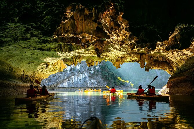 Lan Ha Bay Full Day Boat Tour from Hanoi/ Cat Ba - Swimming at Ba Trai Dao, the Three Peach Islets