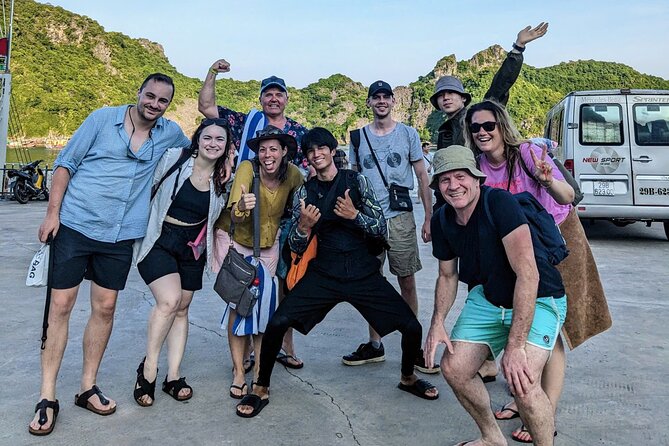 Lan Ha Bay Full Day Boat Tour from Hanoi/ Cat Ba - Fish farming and spring rolls at sunset