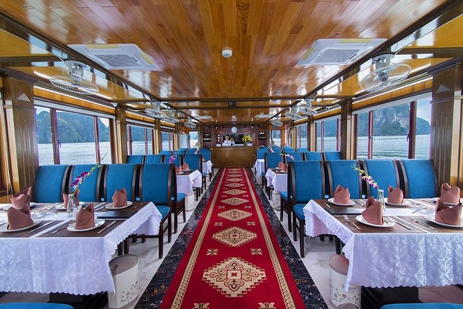 Luxury Halong Bay 1 Day on Cruises From Hanoi with Bus & Lunch - Sunset tea, cake, fruit, and music