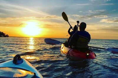 Magical Sunset and Evening with glowing plankton by Cat Ba Local