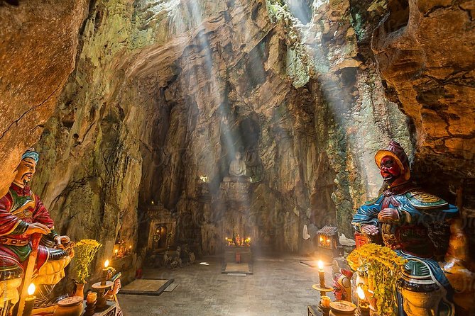 Marble Mountains - Am Phu Cave - Monkey Mountain Sunset tour - Climbing the Marble Mountains and entering Am Phu Cave