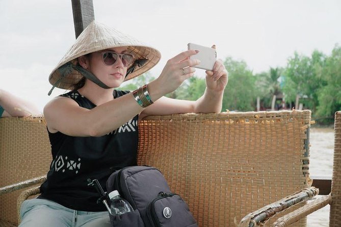 Mekong Delta 4 Islands, TukTuk, Boat, Try Khot Cake Local Cooking - My Tho, coconut country, and Vinh Trang Pagoda