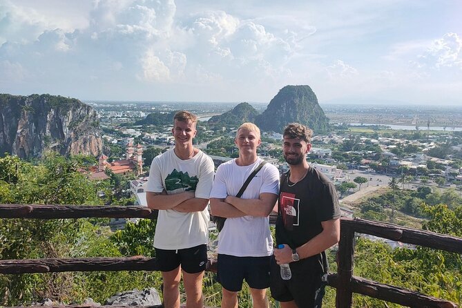 Morning Small group to Marble Mountains - Am Phu Cave - Monkey Mountain - The marble sculpture village and the tour’s commercial pause
