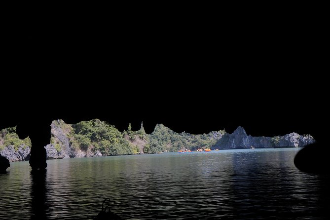 Most favorite full day boat tour with kayaking in Lan Ha bay, Ha Long bay - The return to Cat Ba around 3:30 p.m.