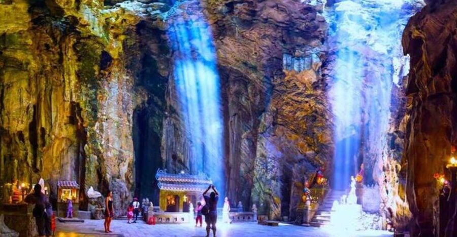My Son - Marble and Monkey Mountain Private Tour ! - Marble Mountains, where caves and pagodas share the rock