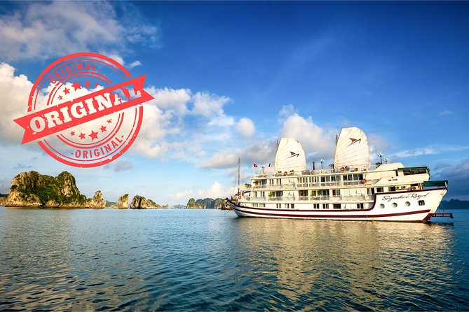 (Official) Signature Royal Cruise - 02 days 01 night program - Boarding at Ha Long Bay and settling into the cabin