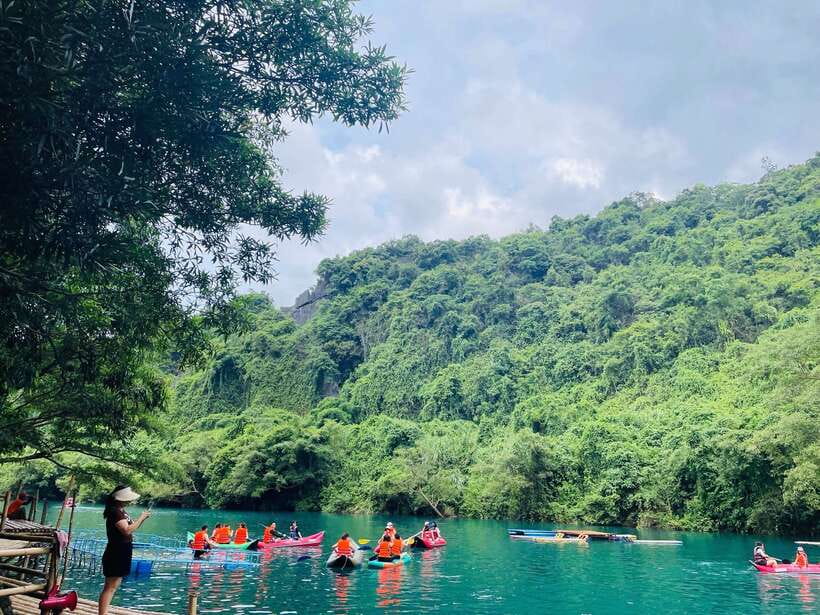 Phong Nha: Cave Exploration and Zipline Dark Cave Tour - Walking into Paradise Cave