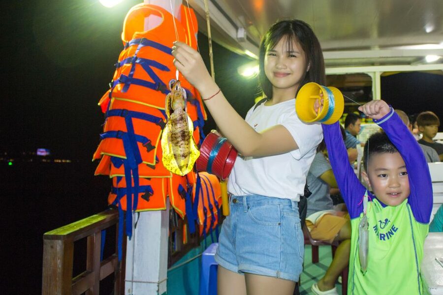 Phu Quoc Sunset and Night Squid Fishing with Dinner - A three-hour evening on Phu Quoc water
