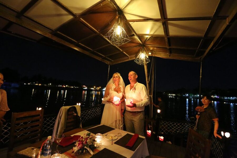 Romantic Sunset Dinner Cruise in Hoi An - Floating lanterns and Hoi An after dark