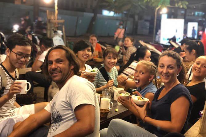 Saigon Evening Food Tour by Scooter - Bun thit nuong starts the meal