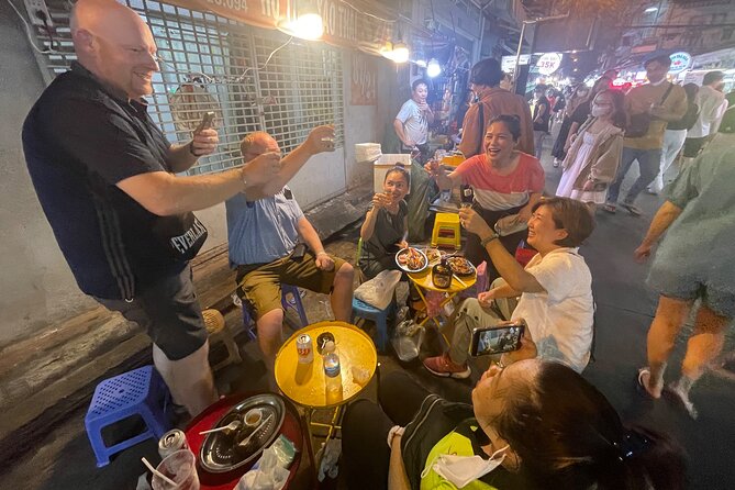 Saigon Night Craft Beer and Street Food By Scooter and motorbike - Ho Thi Ky Flower Market after sunset