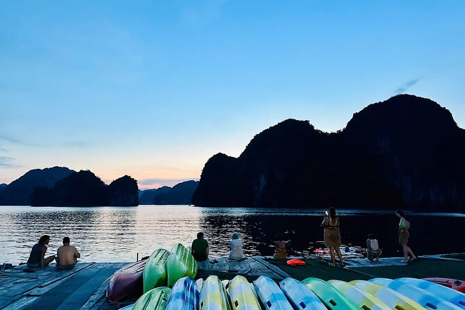 Sunset and Plankton Bioluminescent Night Kayak Lan Ha Bay - Dinner with a view of the bay