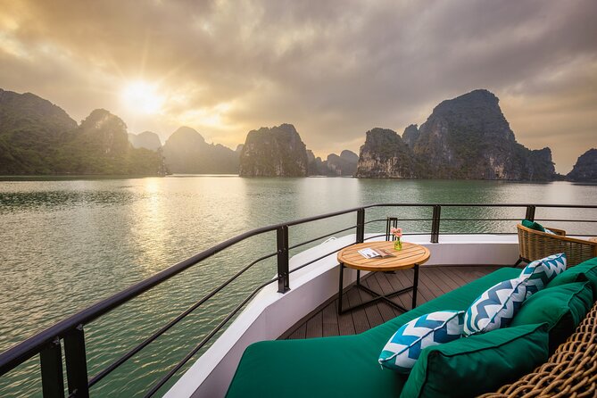 The Catamaran Luxury Day Cruise to Halong Bay from Hanoi(Best Selling) - Bright and Dark Cave by kayak or bamboo boat