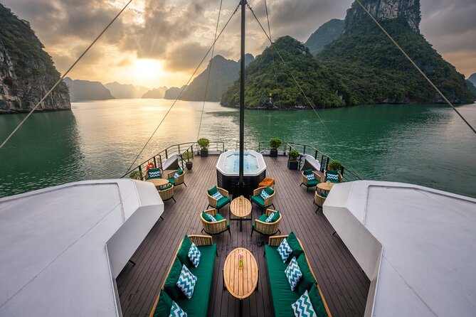 The Catamaran Luxury Day Cruise to Halong Bay from Hanoi(Best Selling) - Boarding at Tuan Chau and settling into the catamaran