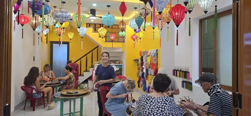 The Lantern Lady: Traditional Lantern Class in Old Town - The finished lantern and packing it home