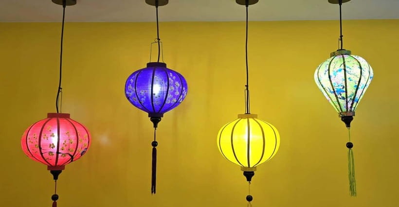 The Lantern Lady: Traditional Lantern Class in Old Town - Choosing fabric, color, and shape