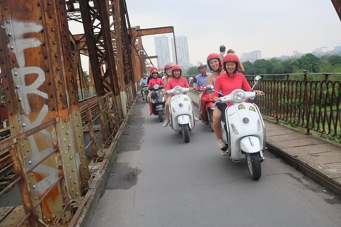 Vespa City Tour &Train Street Female With Ao Dai Riders 4,5 Hours - Truc Bach Lake, lunch, and egg coffee